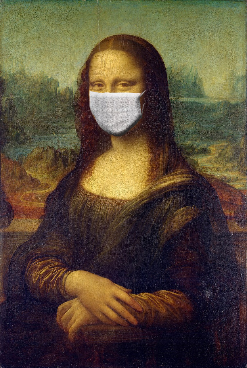 Até a Monalisa tá se prevenindo contra o coronavírus