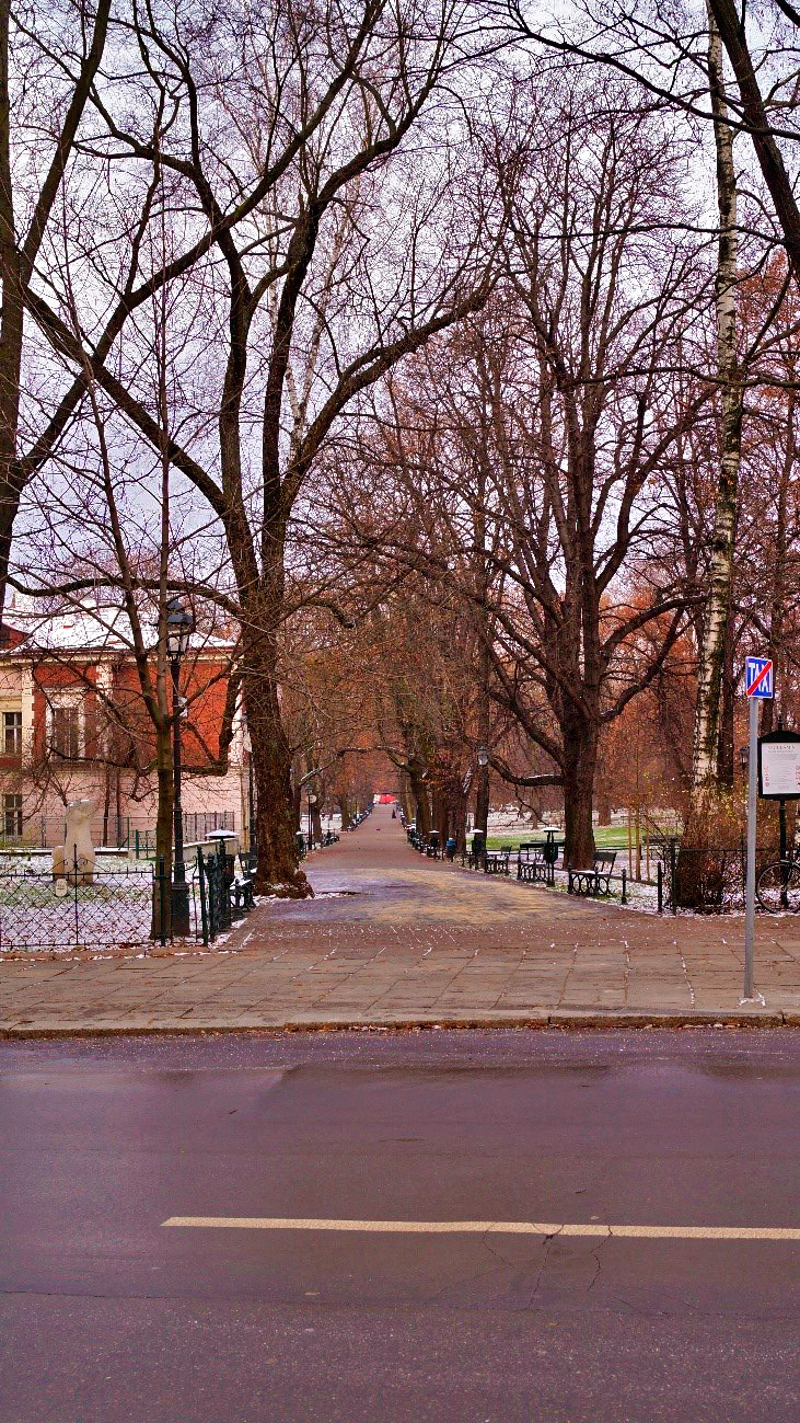 Parque Planty na Cracóvia