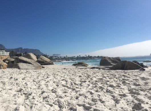 Uma das praias de Clifton