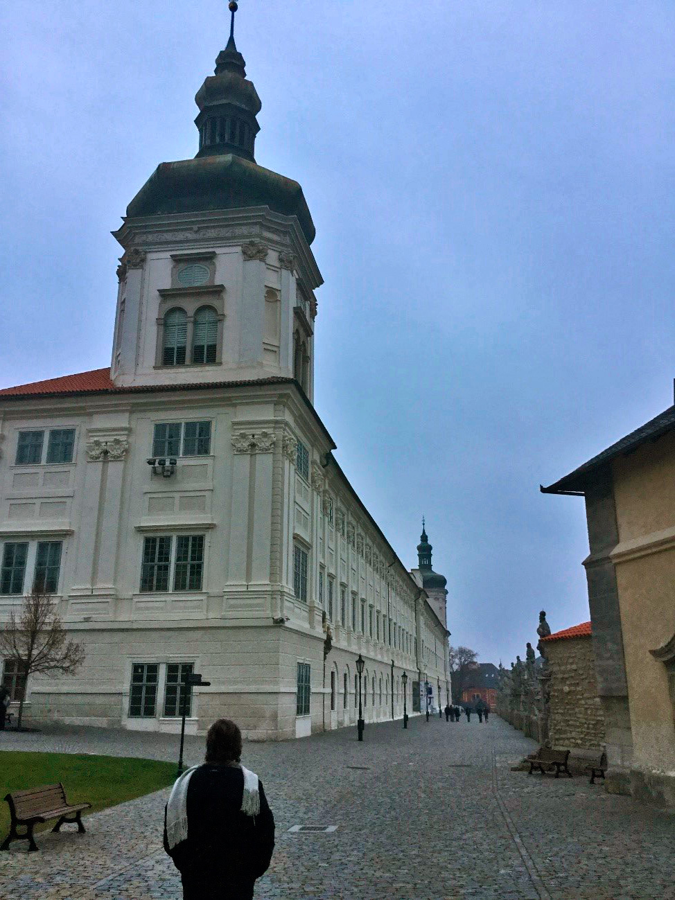 Vista da rua Barborska em Kutná Hora