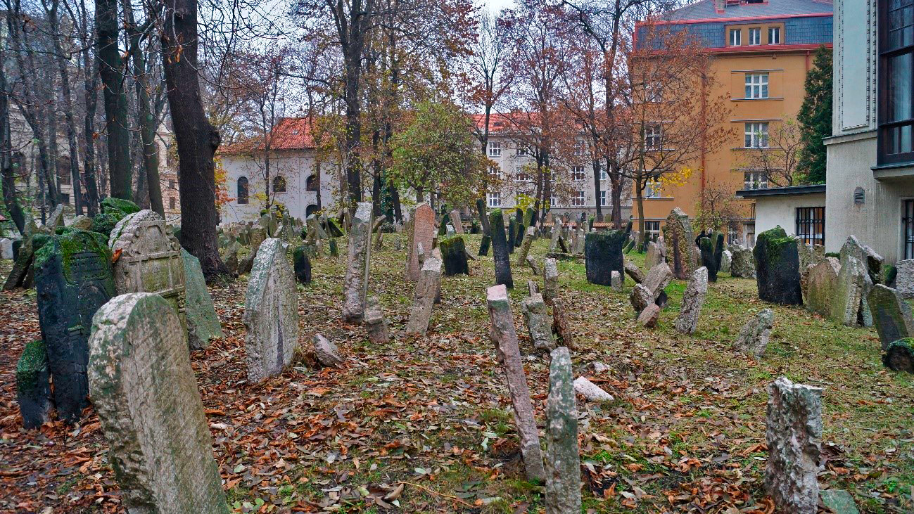 Velho cemitério judeu em Praga