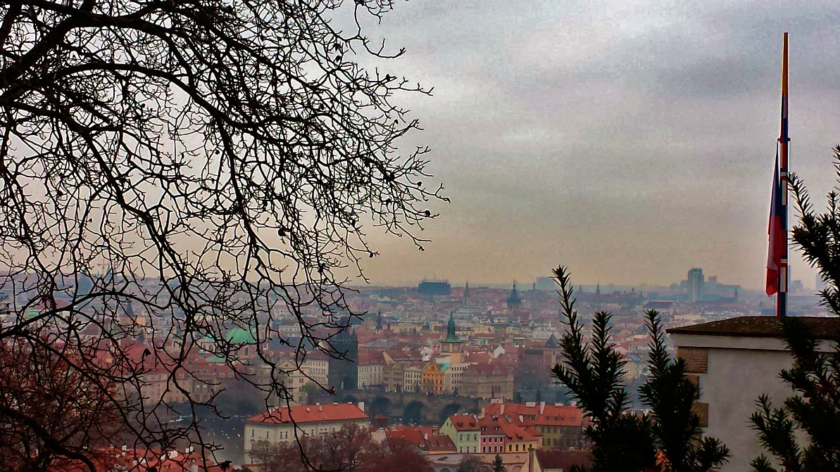 Vista de Praga na República Tcheca