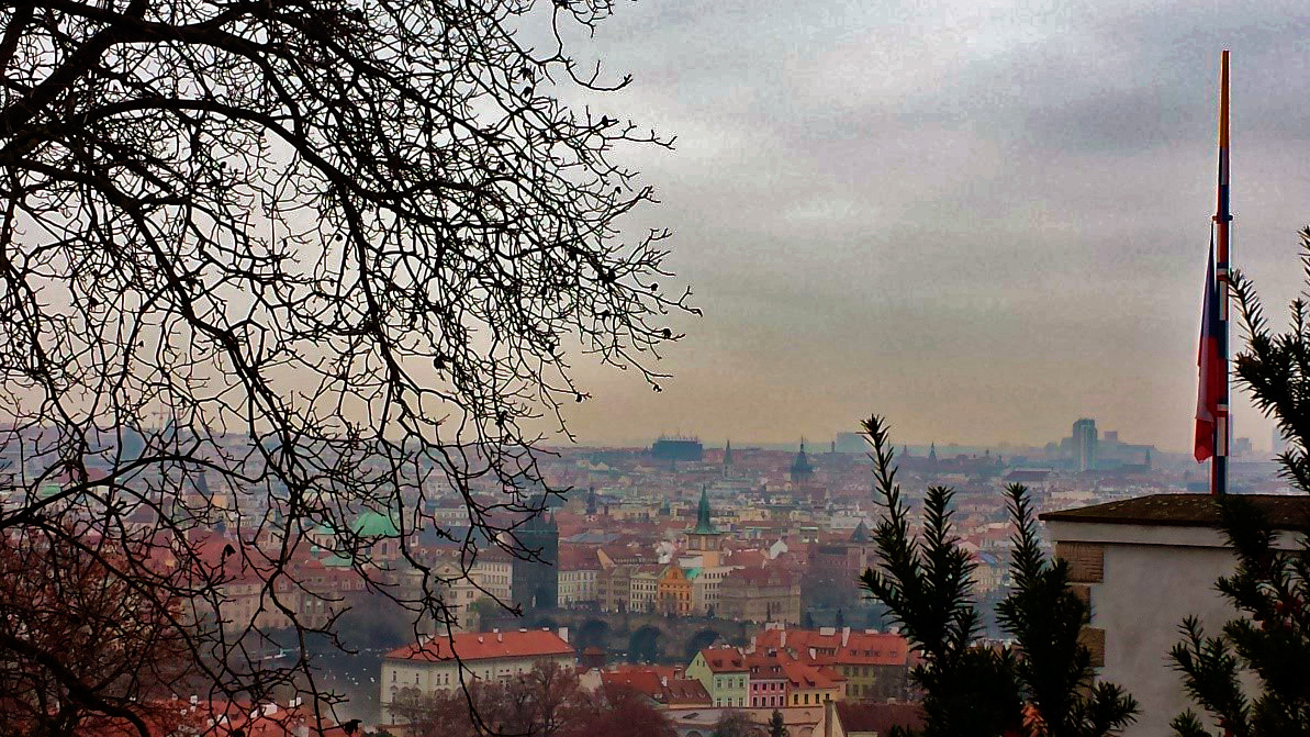 Vista de Praga na República Tcheca