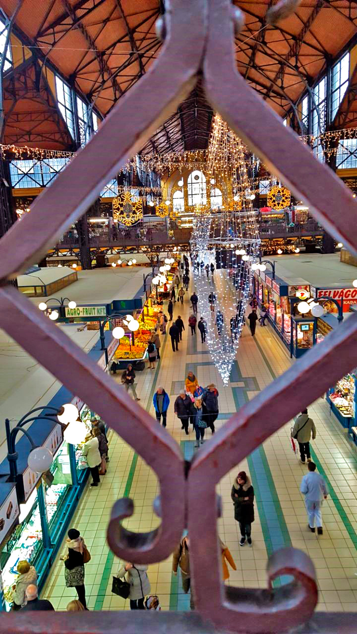 Vista do segundo andar do Mercado de Budapeste
