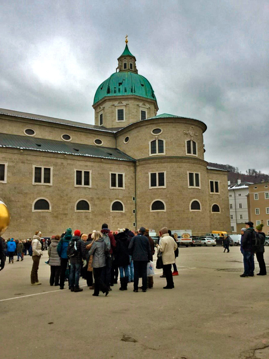 A Praça Mozart de Salzburg