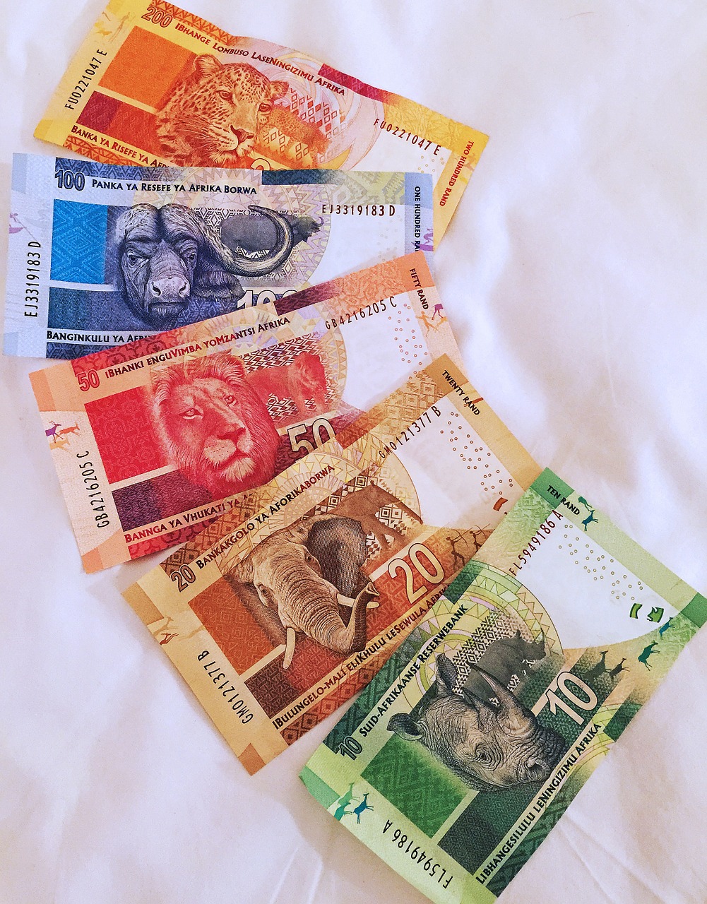 O rand é a moeda da África do Sul
