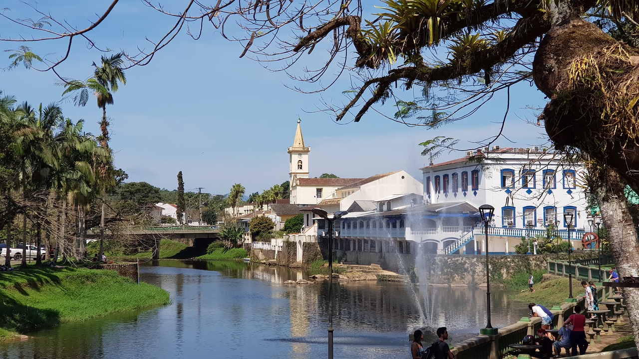 Vista da cidade de Morretes no Paraná