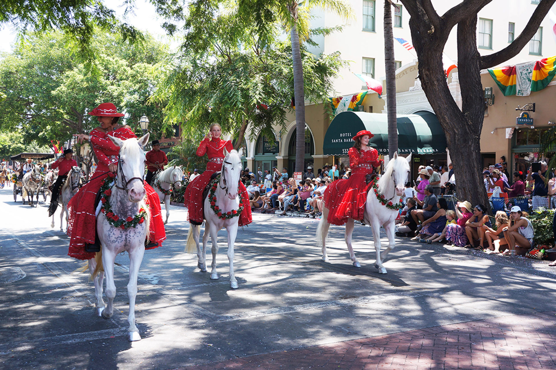 Desfile no Old Spanish Days em Santa Barbara