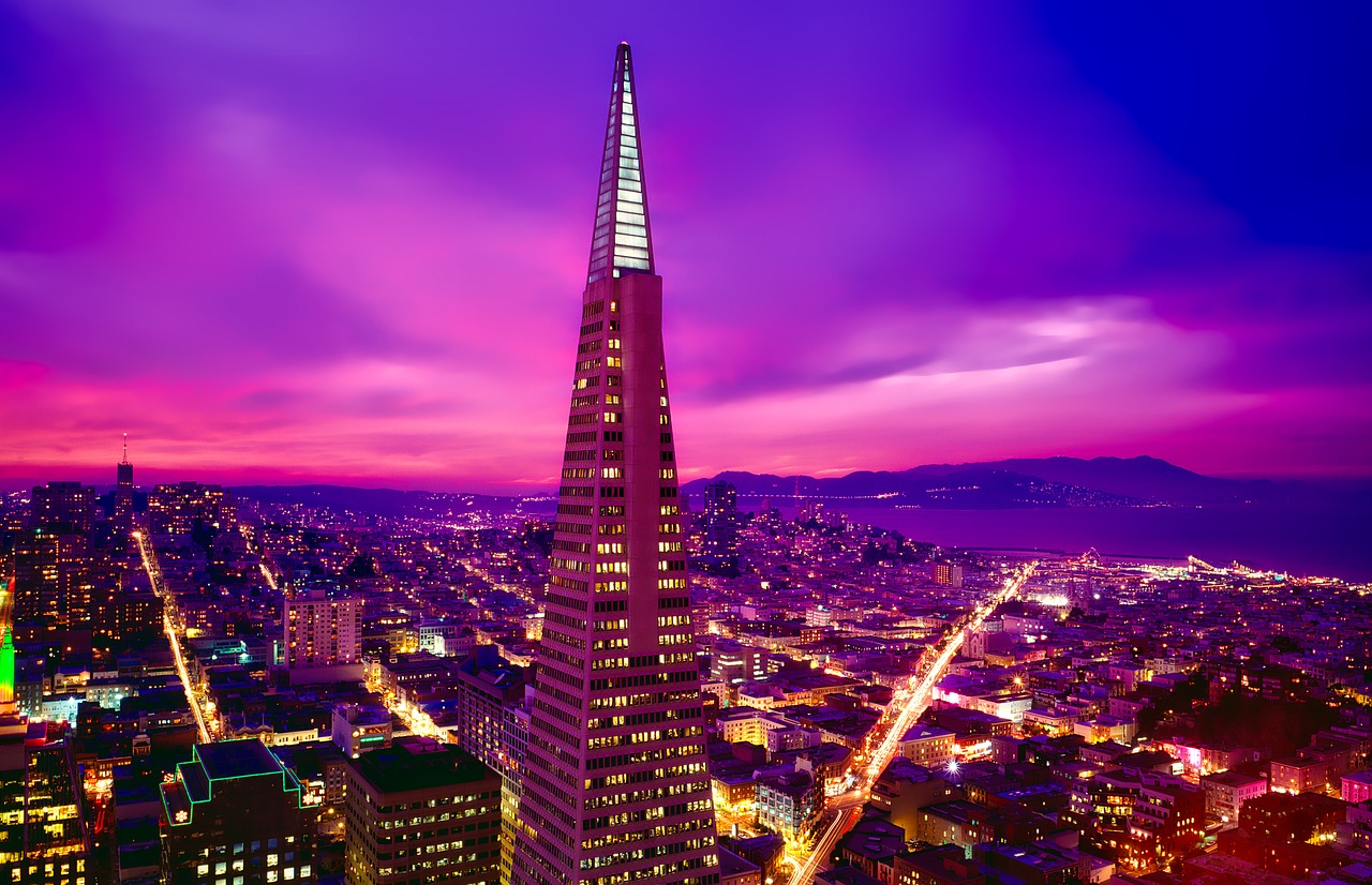 As belezas da arquitetura única da Transamerica Pyramid