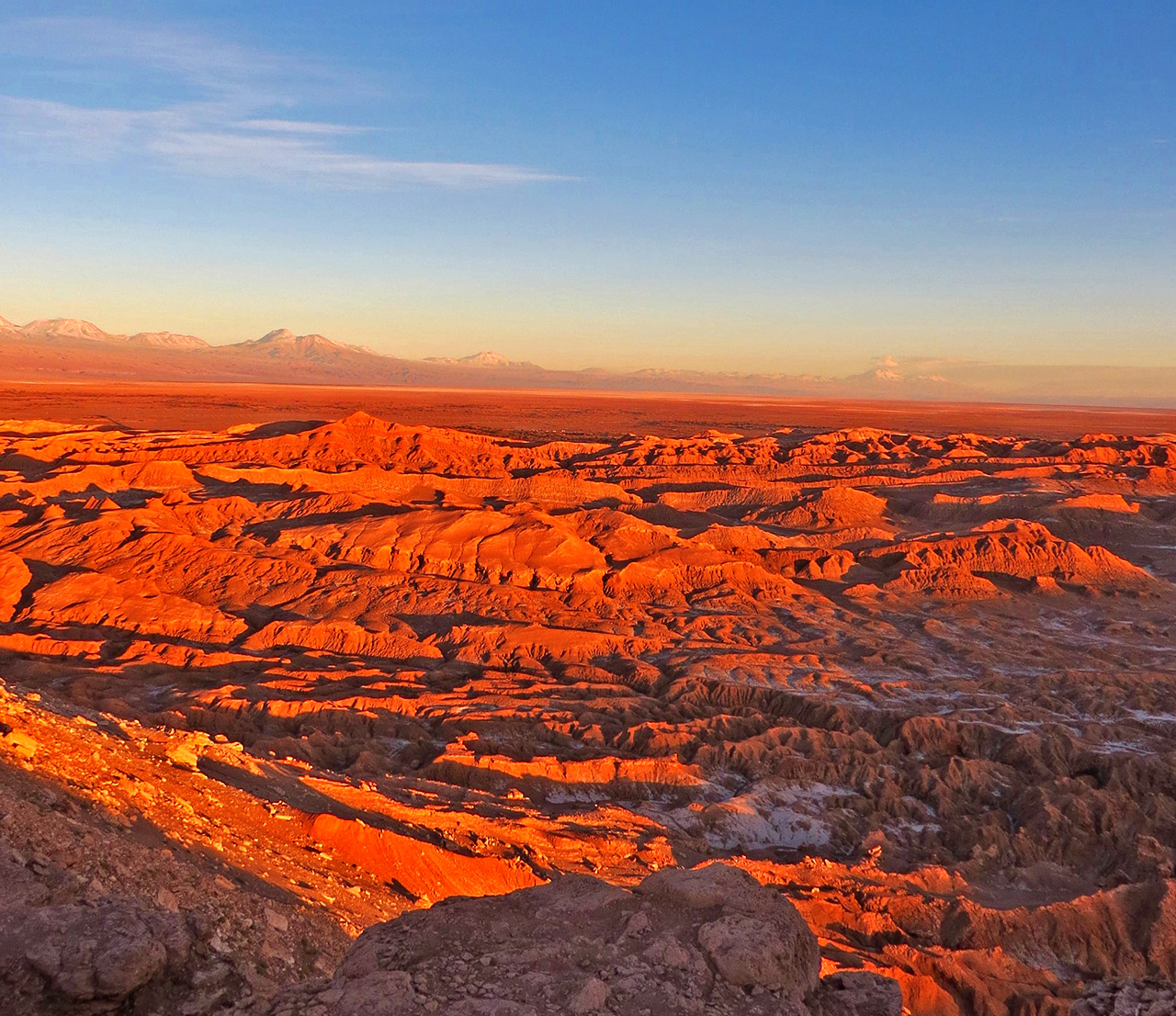 Vale da Lua no Deserto do Atacama