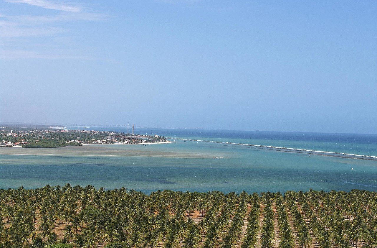 Essa é a vista da Barra de São Miguel no Alagoas