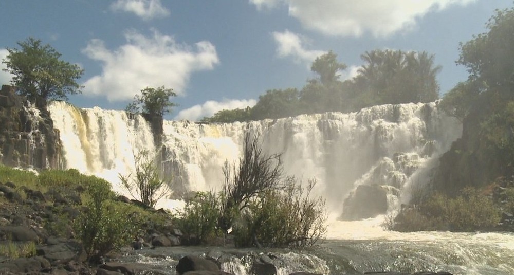 A Cachoeira de Santo Antônio em Laranjal do Jari é uma das opções de cachoeiras do Amapá (Créditos: Rede Amazônica)