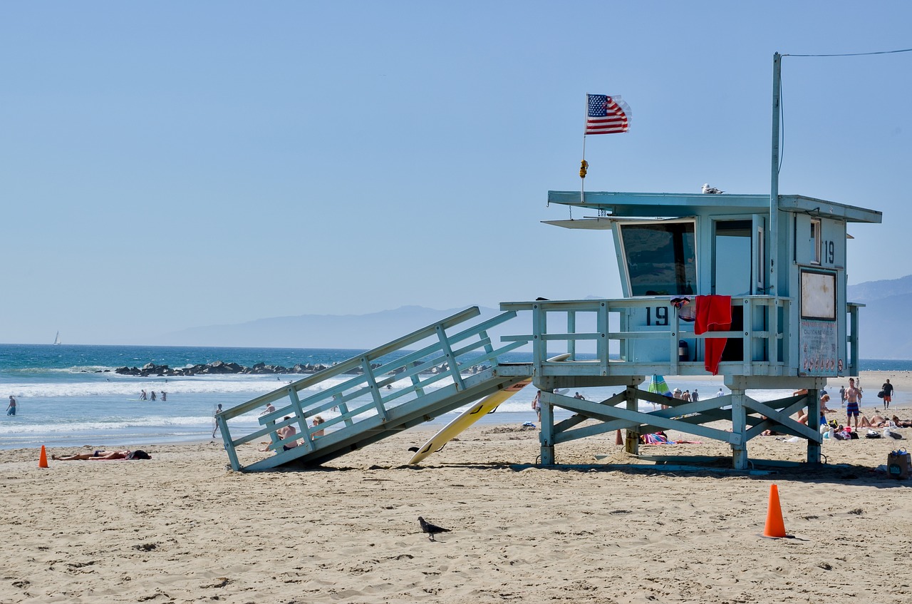 Esses são os famosos postos salva vidas de Venice Beach