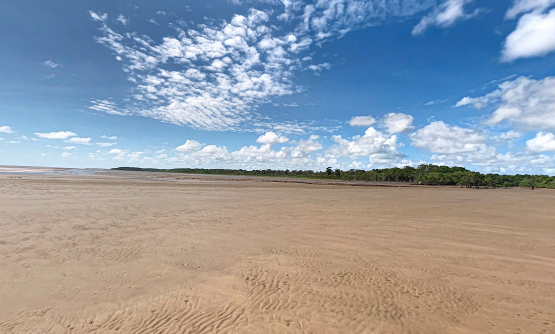 Praia do Goiabal é uma das poucas praias do Amapá