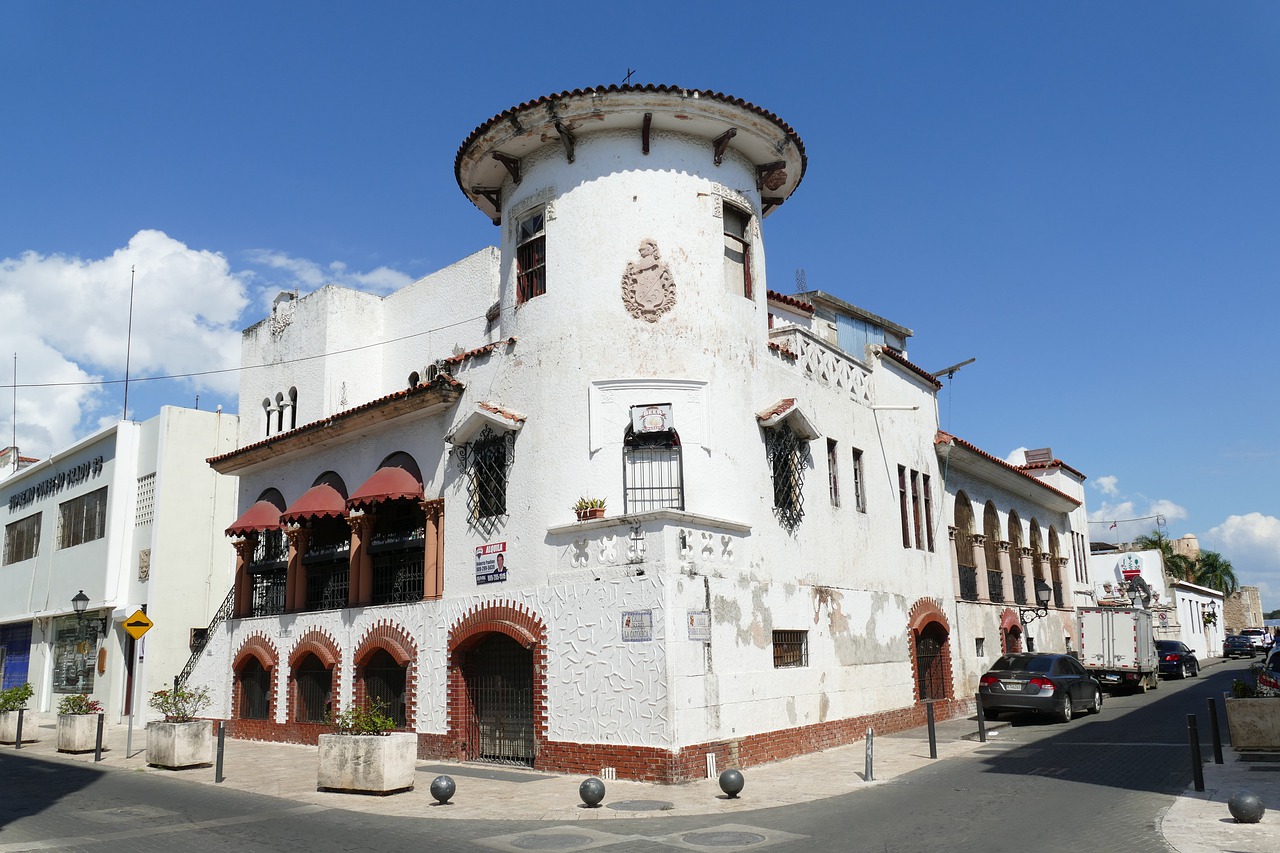 Arquitetura das ruas e dos prédios de Santo Domingo