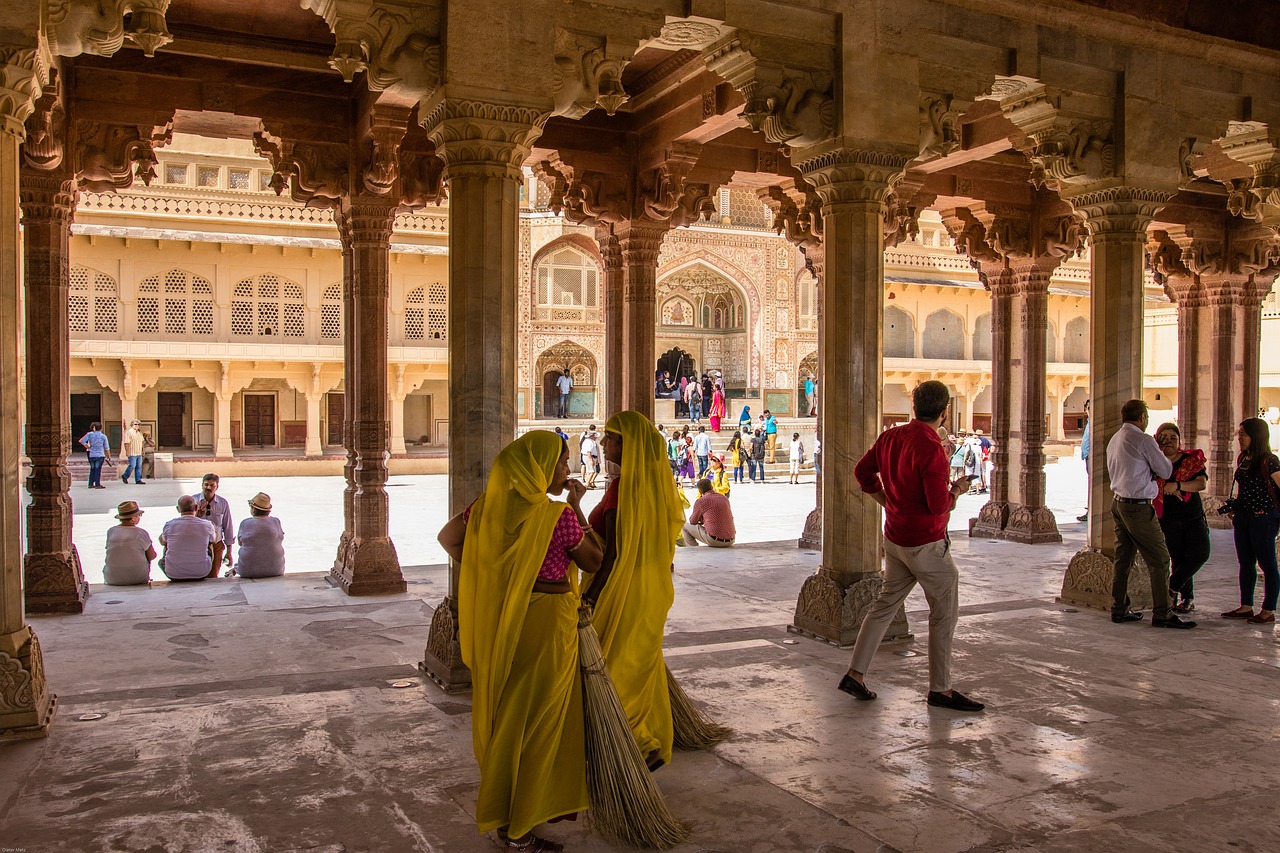 As belezas do Forte de Amber em Jaipur