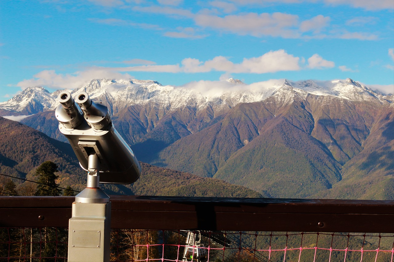 Essa é a região de Krasnaya Polyana em Sochi, onde ficam os resorts de esqui