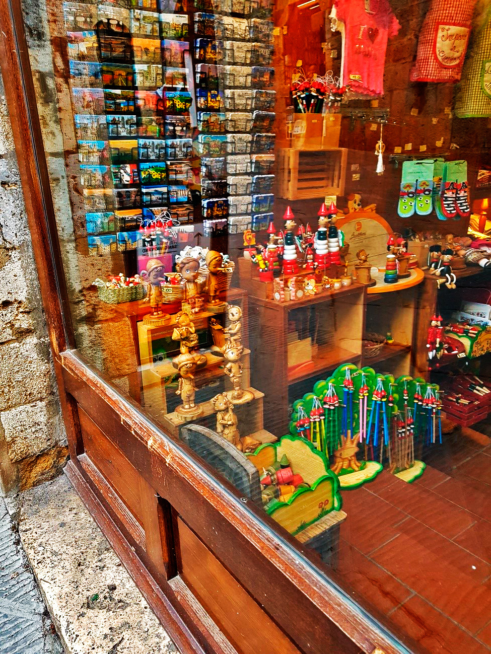 Loja de souvenires em San Gimignano