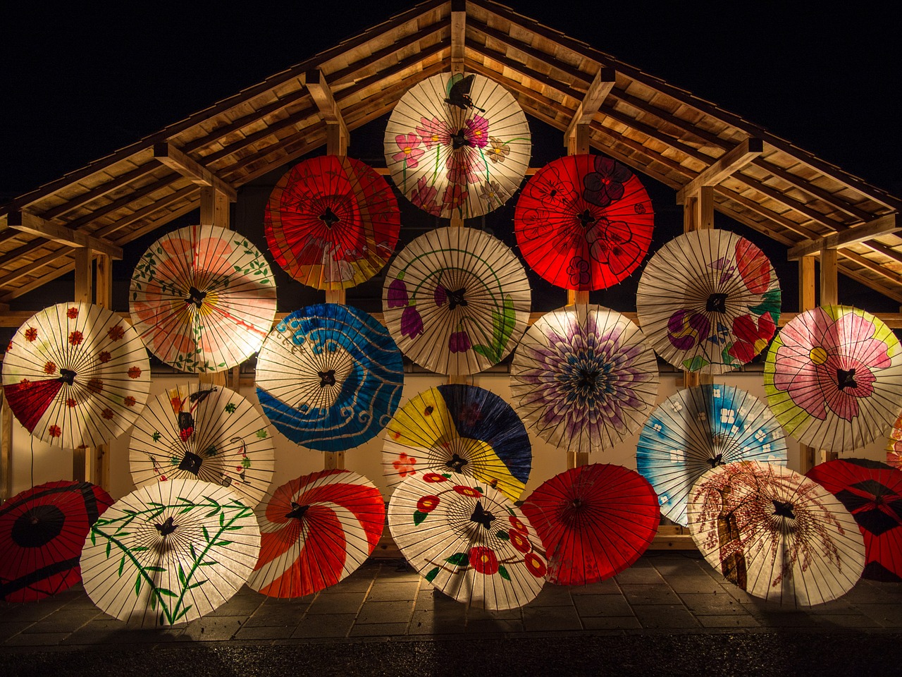 Até nas sombrinhas os japoneses tem uma cultura própria