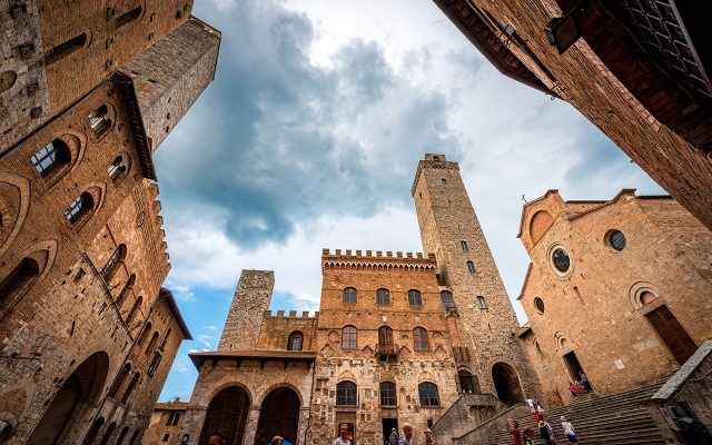 Visão da Torre Grossa de San Gemignano