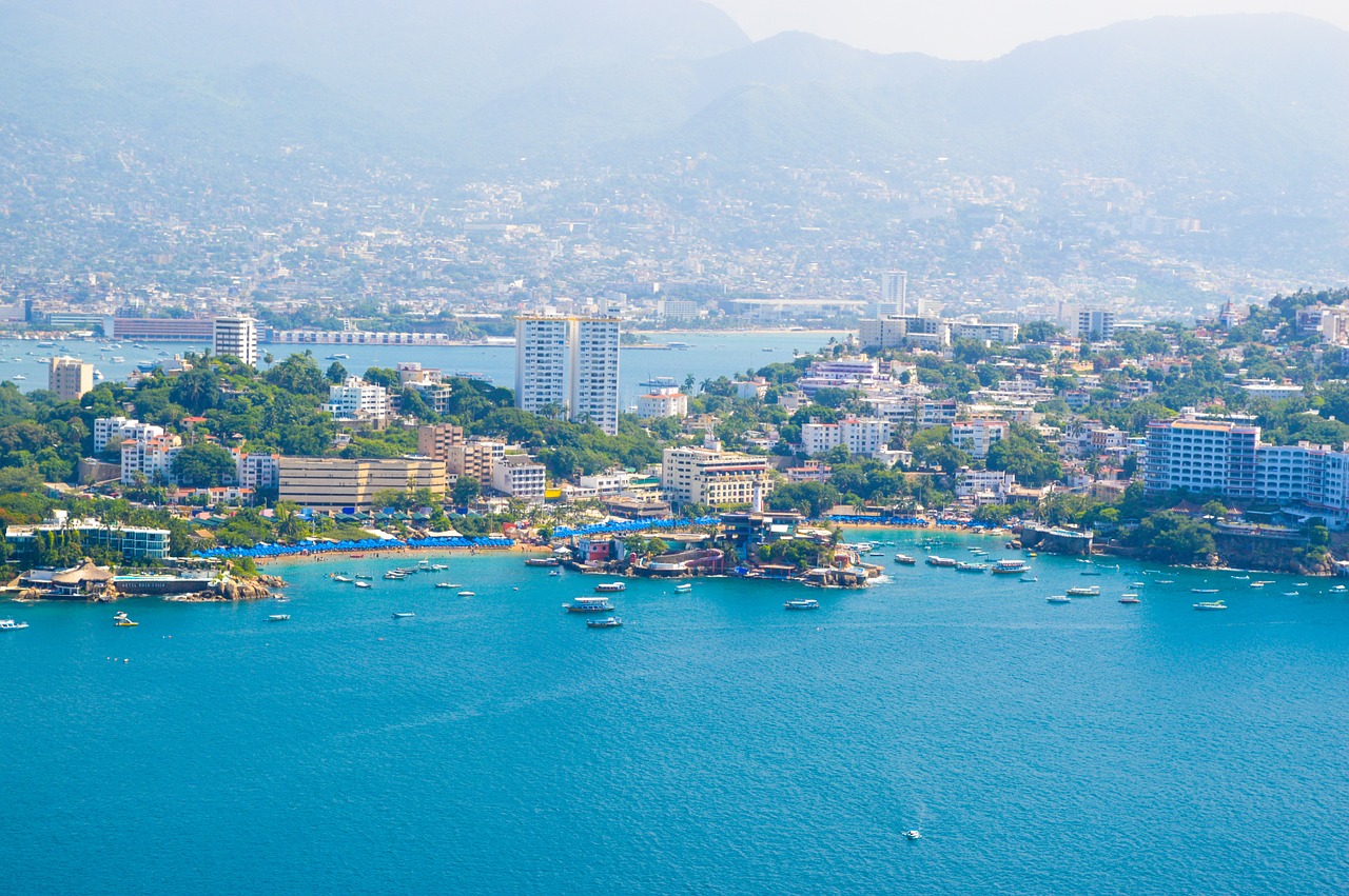 Linda vista de Acapulco no México