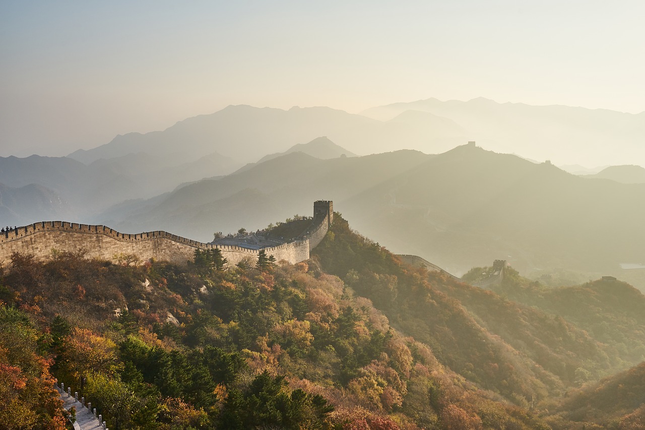 Vista da grande Muralha da China