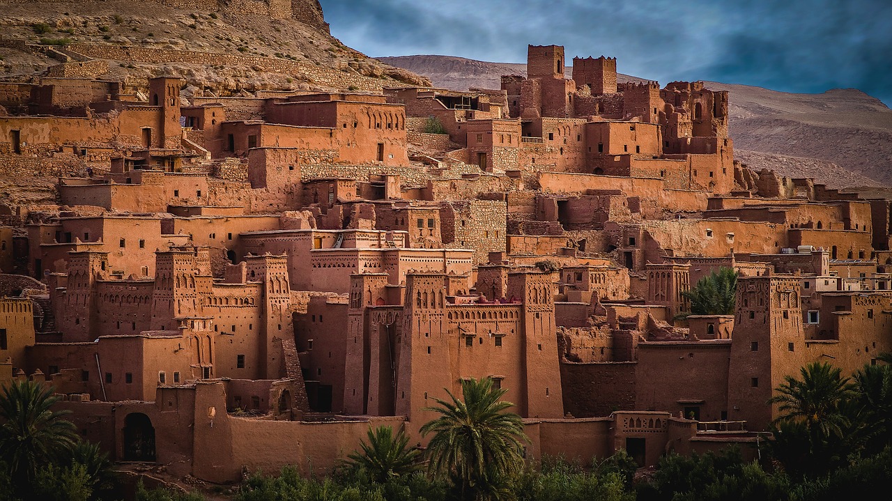 A linda arquitetura marroquina de Al-Benhaddou