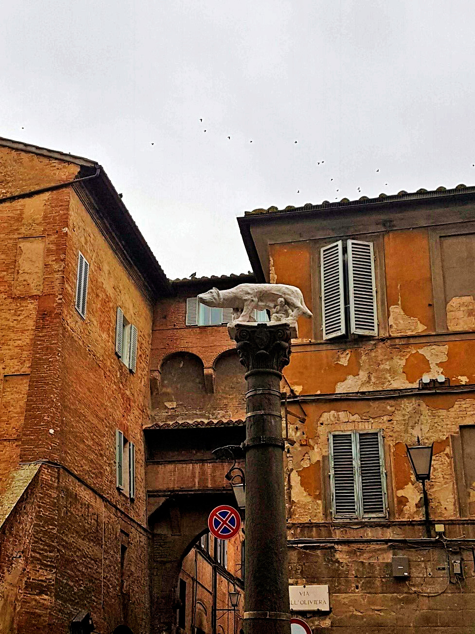 A loba faz parte da lenda de Siena