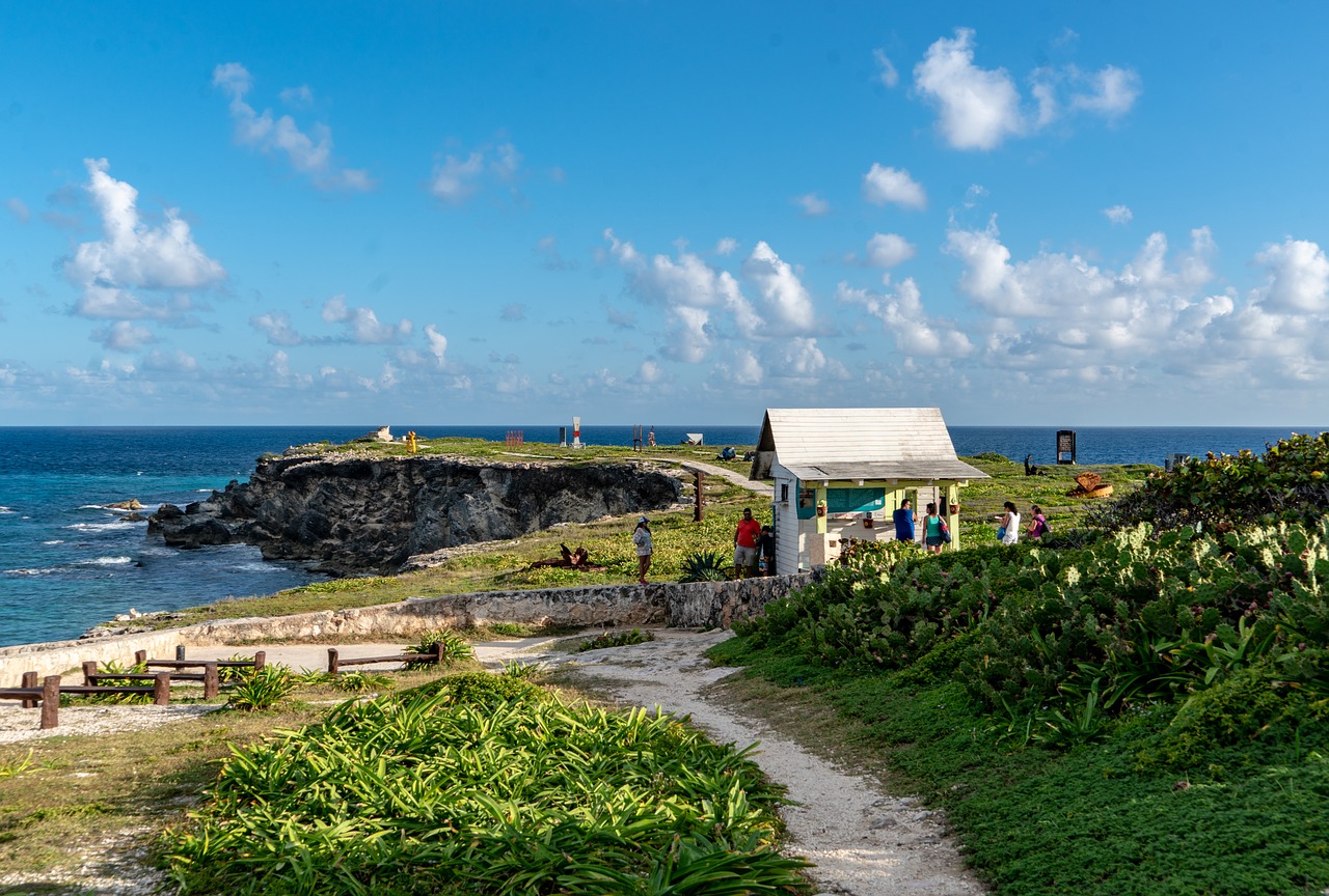 Linda vista de Isla Mujeres no México