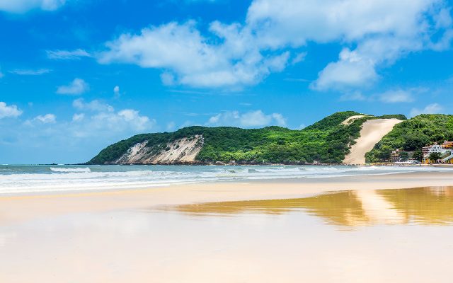 Linda vista da Praia de Ponta Negra em Natal