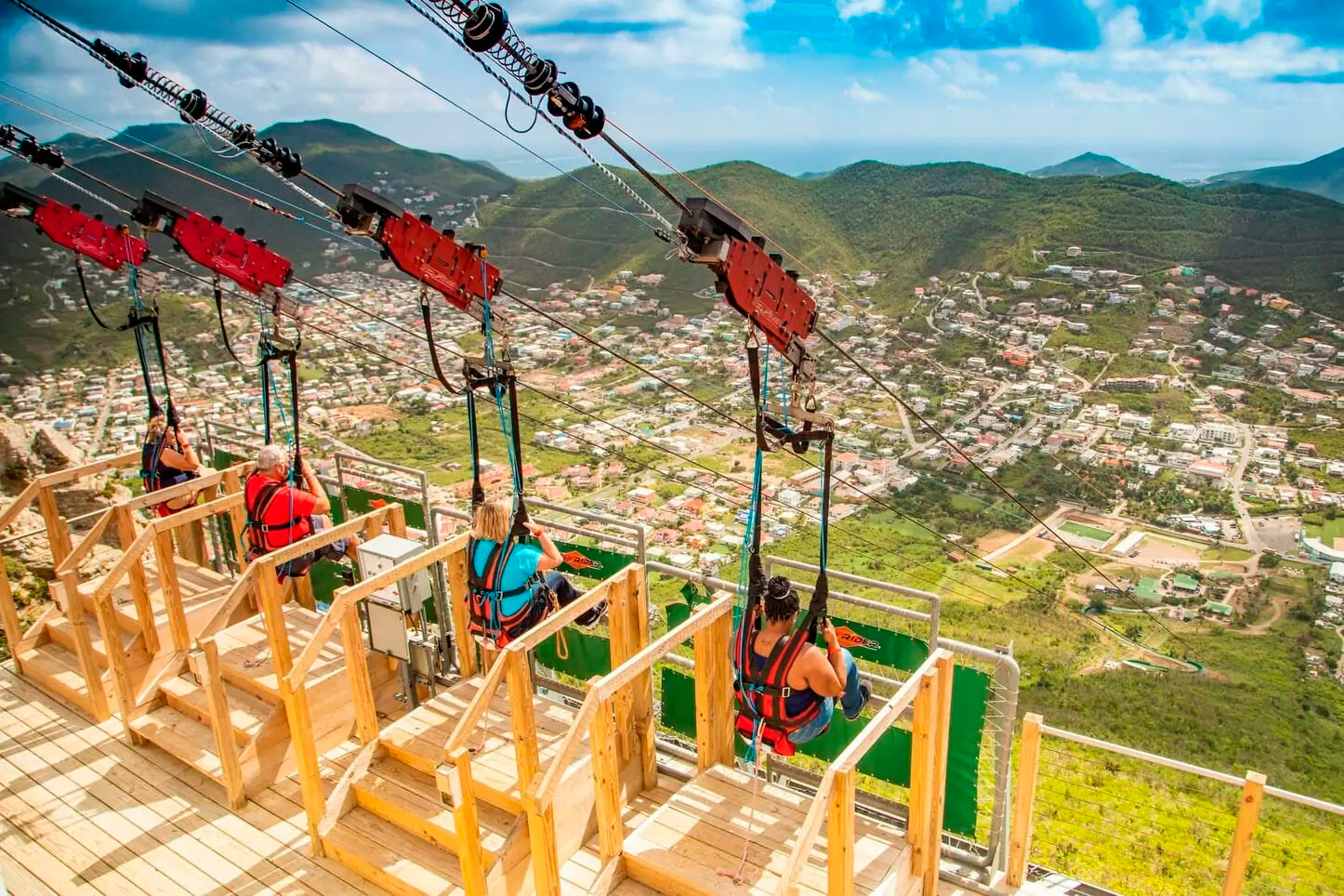 Os mais aventureiros vão adorar o Rainforest Adventures Park em Saint Martin