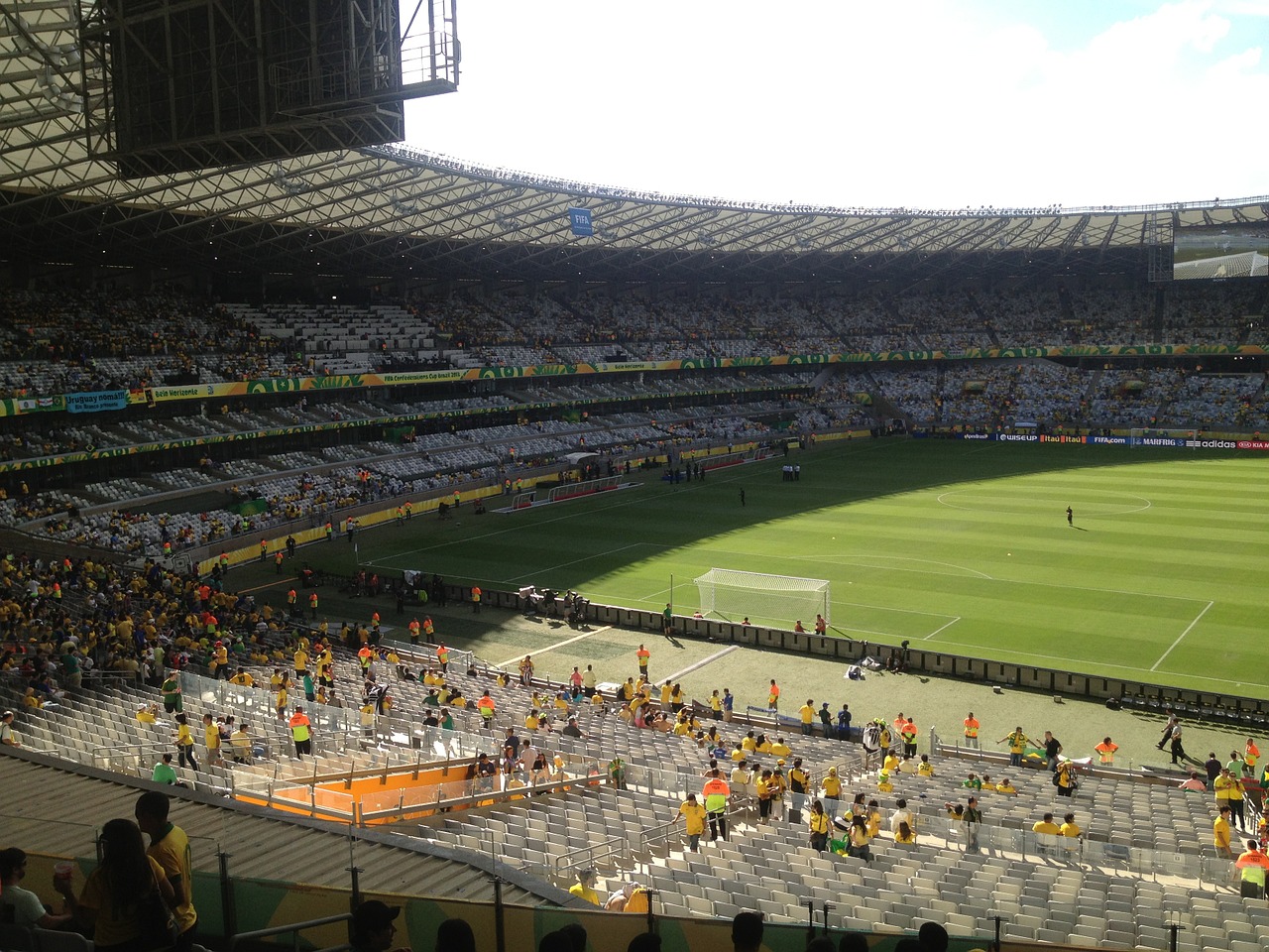 Vista de dentro do Estádio do Mineirão