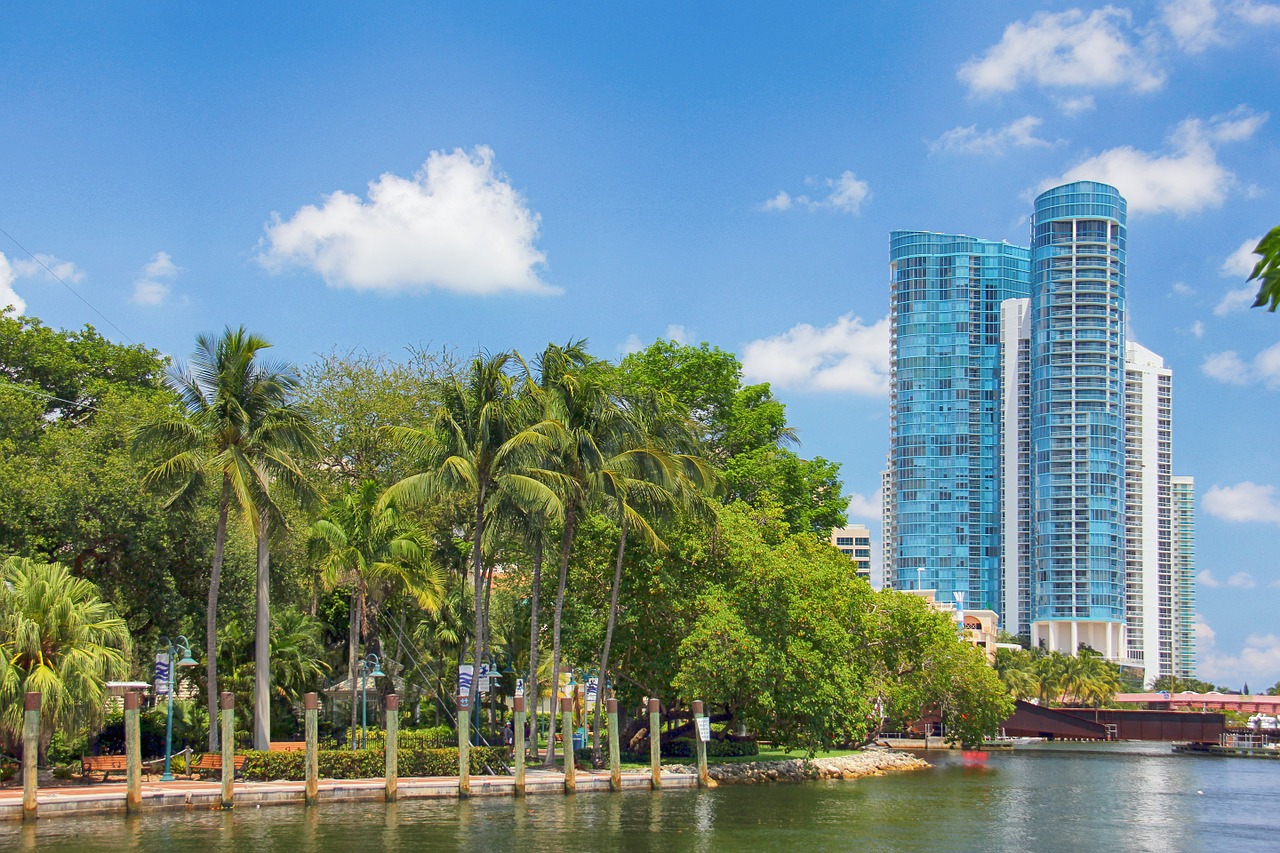 Vista de Fort Lauderdale na Flórida