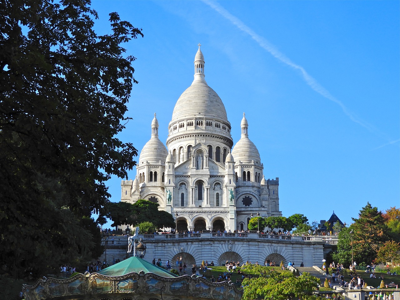 Detalhes da Basílica de Sacré Coeur em Paris