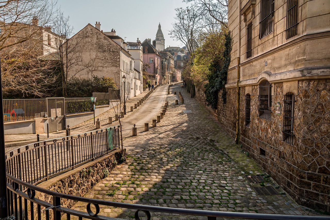 Vista de Montmartre em Paris 