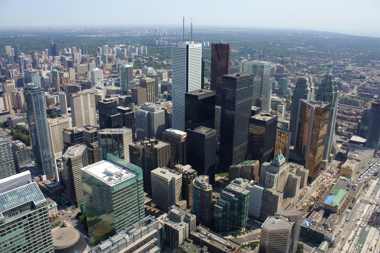 Vista dos prédios em Toronto