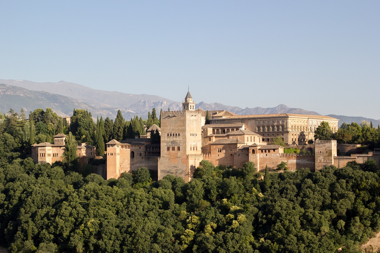 Vista de Alhambra em Granada