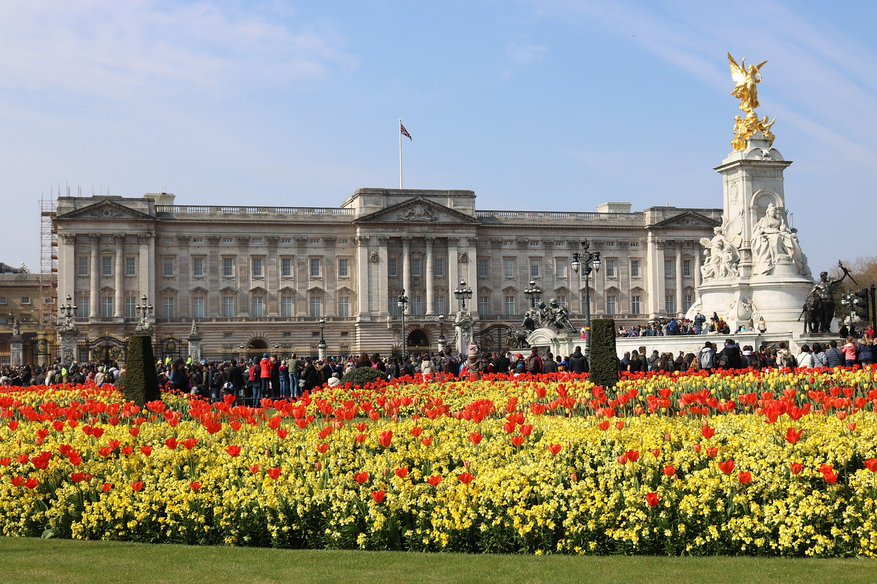 Vista do Palácio De Buckingham em Londres