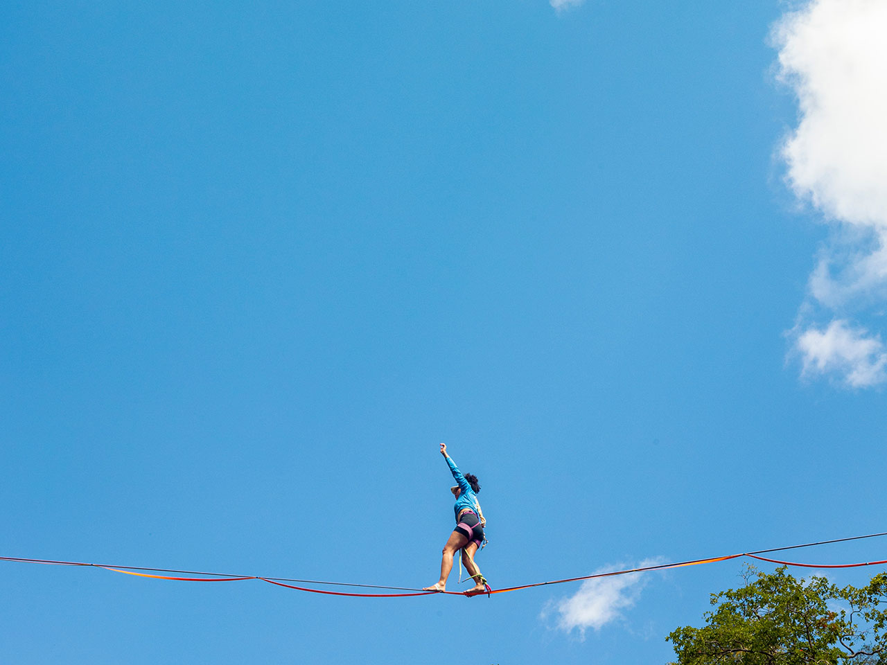 Quais os cuidados para praticar slackline?