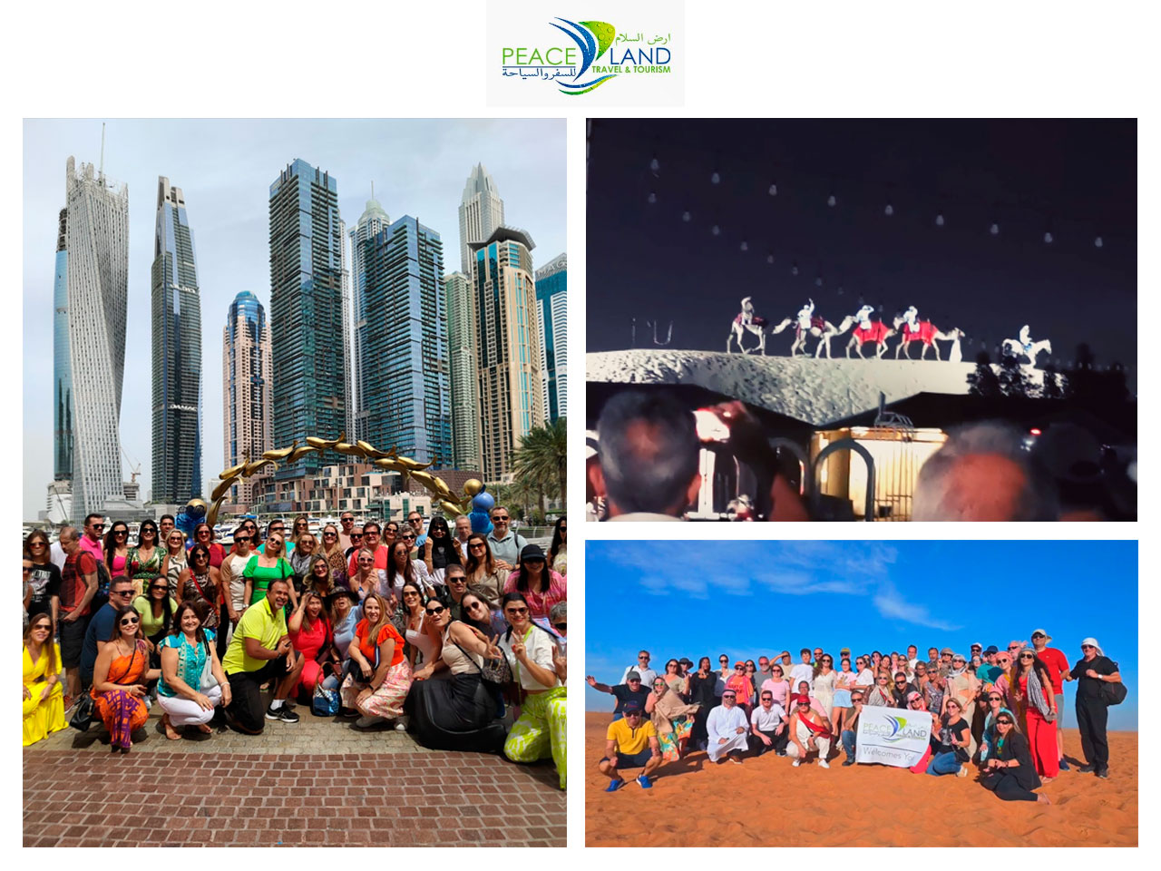 Uma das agências de viagem que oferecem pacotes e grupos de excursão para Dubai em 2024 é a Peace Land Travel and Tourism