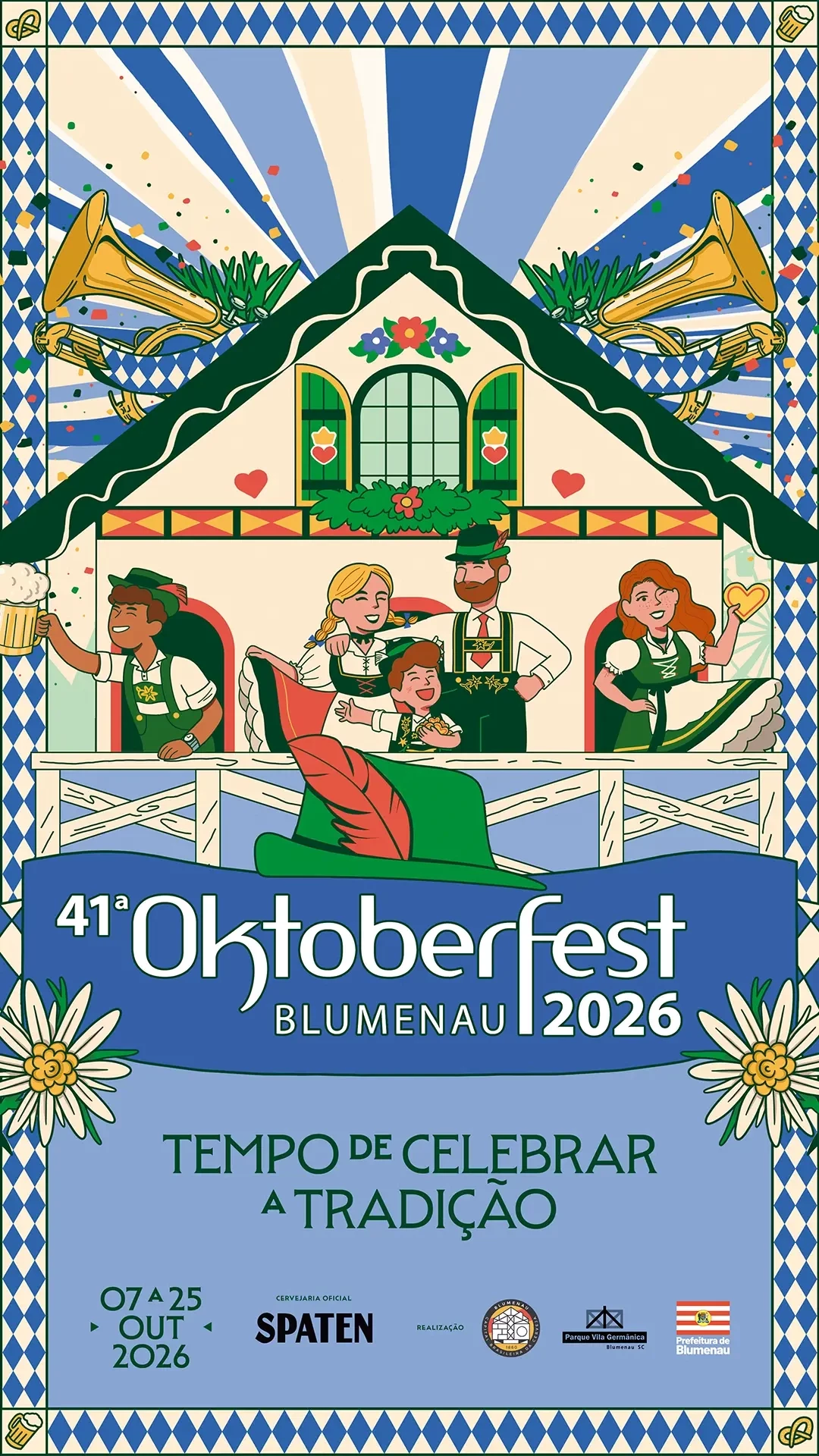 Cartaz oficial da Oktoberfest Blumenau 2026