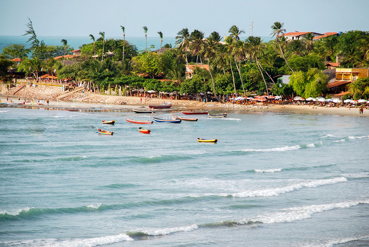 A natureza é pra lá de exuberante nas praias de Jericoacoara