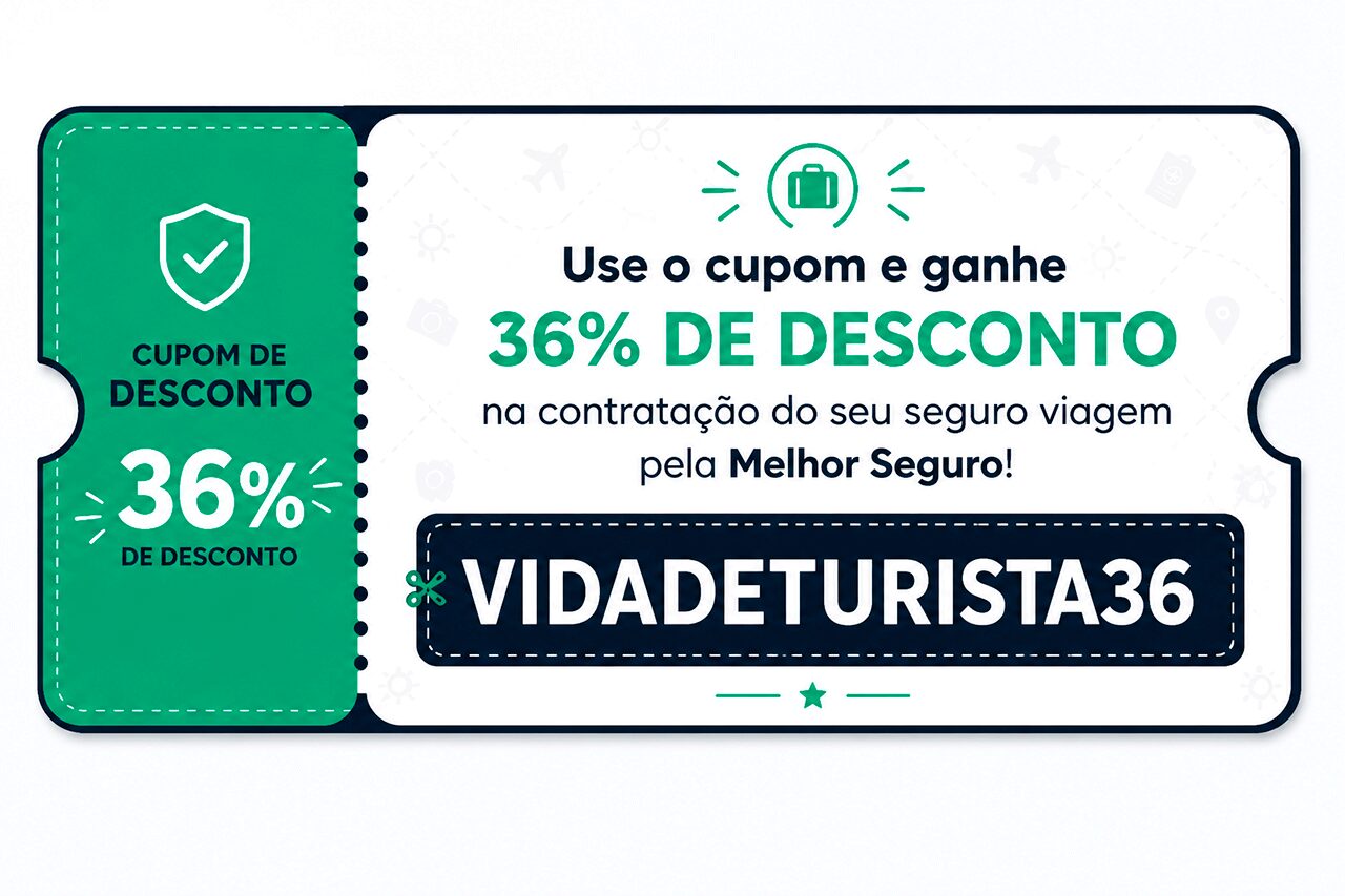 Cupom de desconto da Melhor Seguro Viagem
